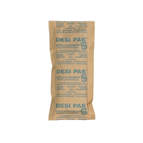 Desi Pak 3 x 6 x-3/8'' Kraft Clay Desiccants - 34 Gallon Drum, 800PK BUY00019584 - main